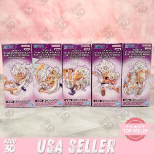 One Piece WCF World Luffy Gear 5 Figure Complete Lot set 5 - Anime Authentic New